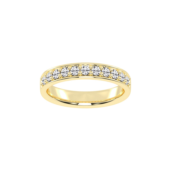 Gliss  round shape eternity lab diamond ring