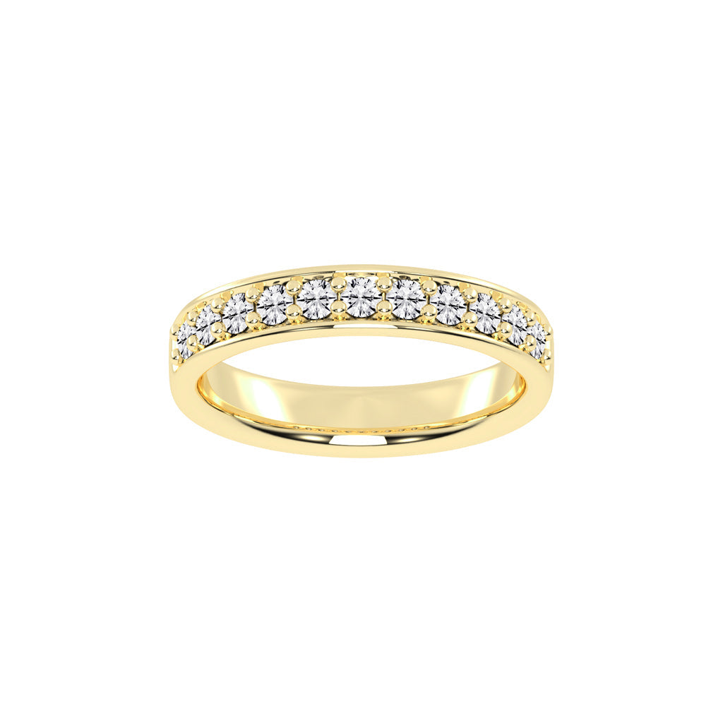 Gliss  round shape eternity lab diamond ring