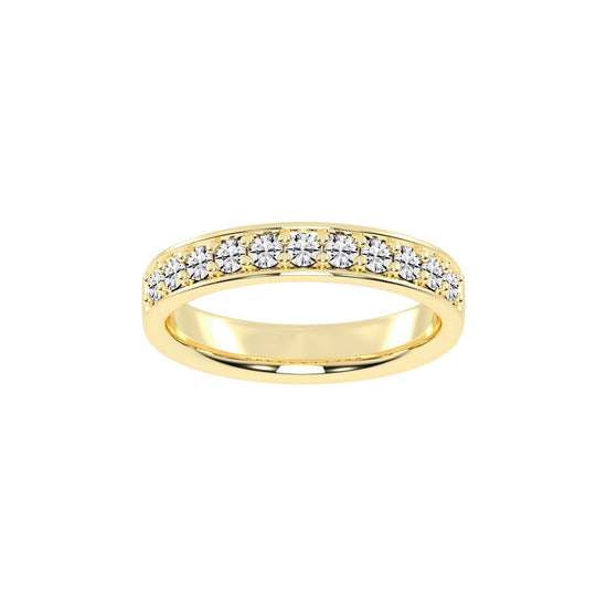 Gliss  round shape eternity lab diamond ring