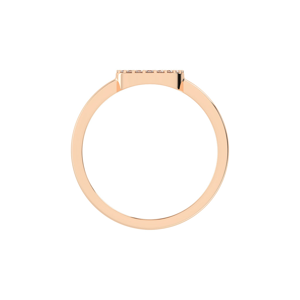Deloria traditional round cut delicate lab diamond ring