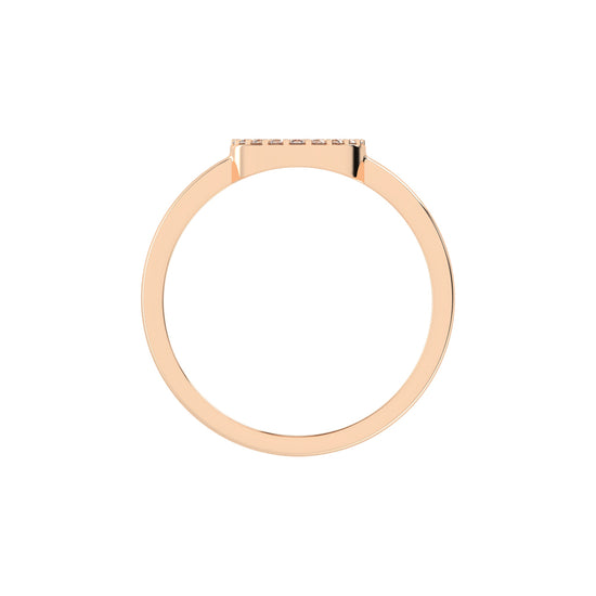 Deloria traditional round cut delicate lab diamond ring