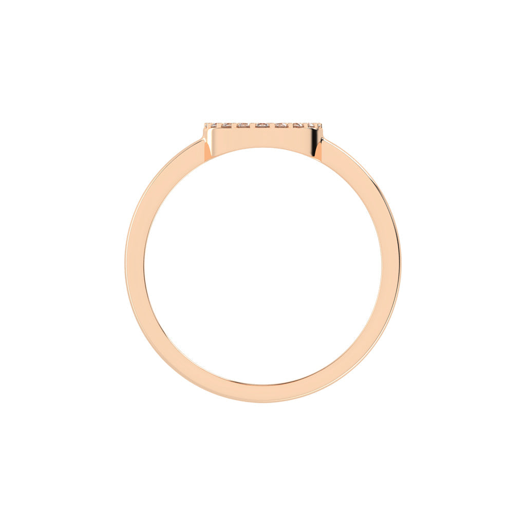 Deloria traditional round cut delicate lab diamond ring