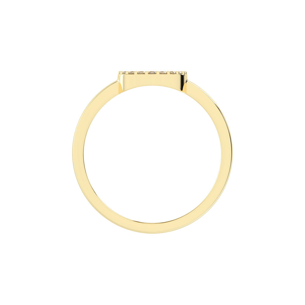 Deloria traditional round cut delicate lab diamond ring