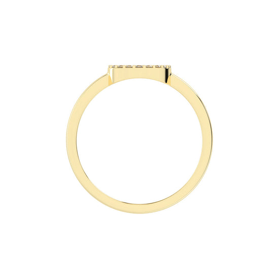Deloria traditional round cut delicate lab diamond ring