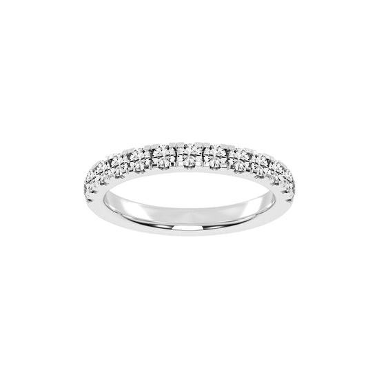 Radiance shared style eternity lab diamond ring