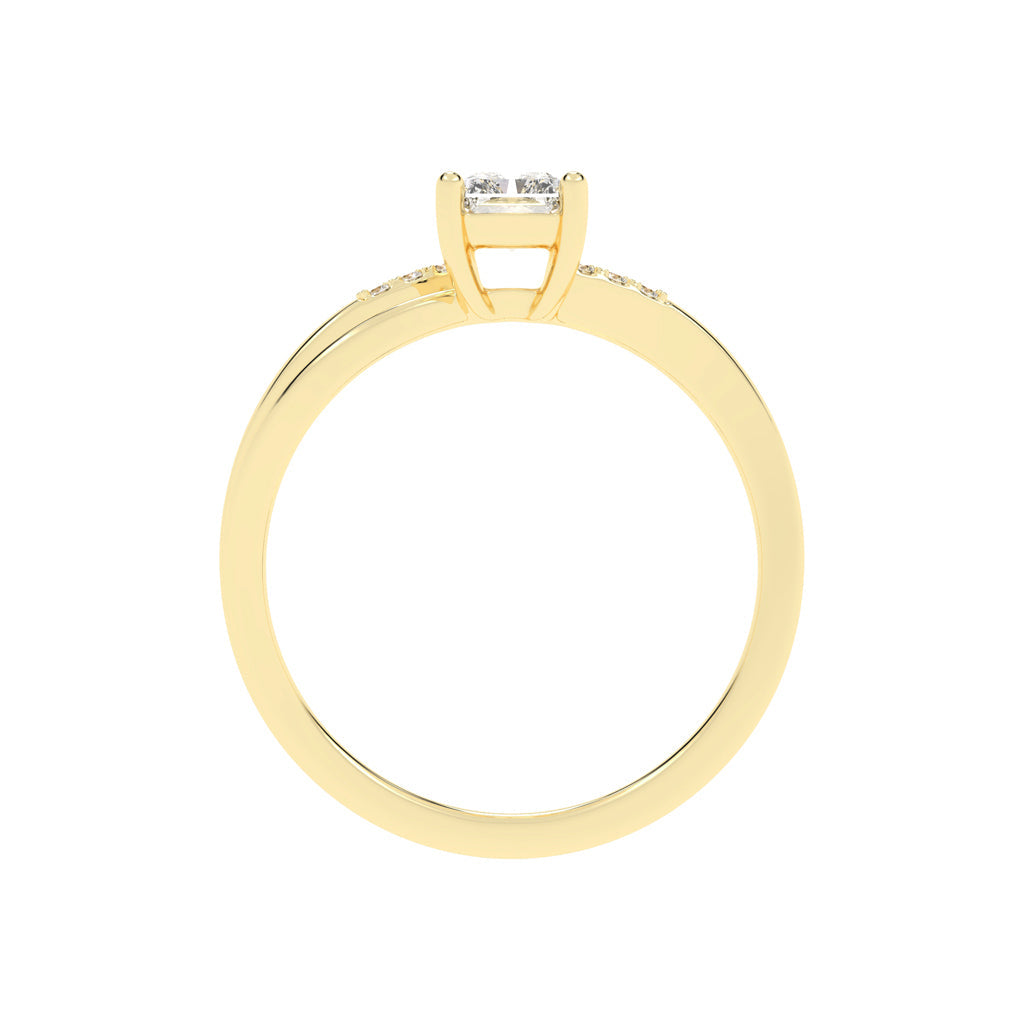 Lavenza  Furay radiant cut classic lab diamond ring