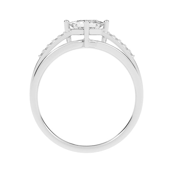 Emperia Split shank princess cut classic lab diamond ring