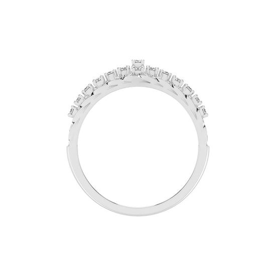 Rivelle four prong round cut classic lab diamond ring