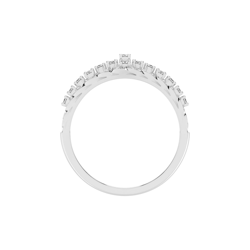 Rivelle four prong round cut classic lab diamond ring