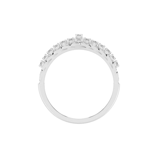 Rivelle four prong round cut classic lab diamond ring