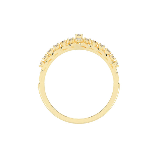 Rivelle four prong round cut classic lab diamond ring