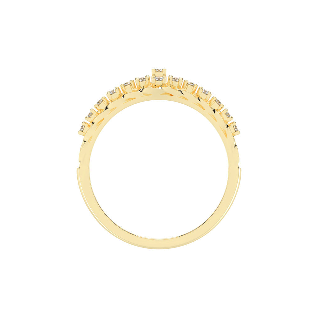Rivelle four prong round cut classic lab diamond ring