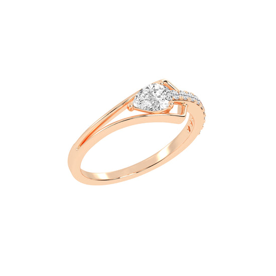 Celestia Curve – Teardrop Elegance Ring