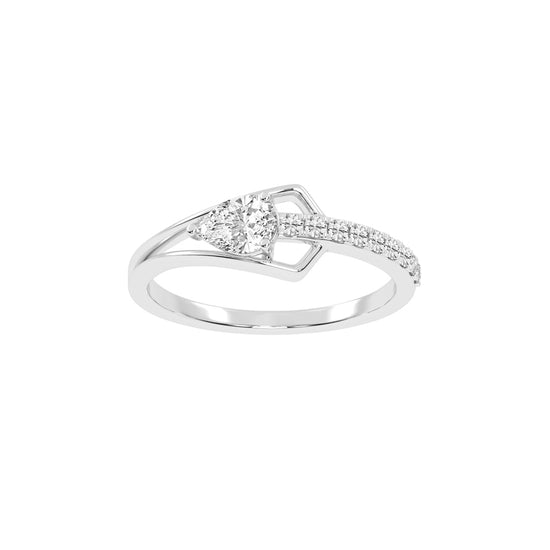 Celestia Curve – Teardrop Elegance Ring