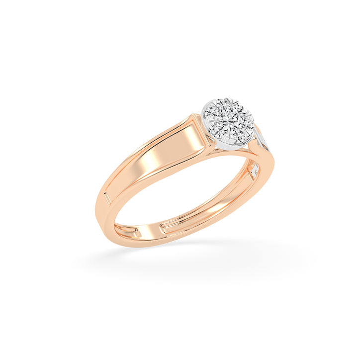 Deliantha forever round cut delicate lab diamond ring