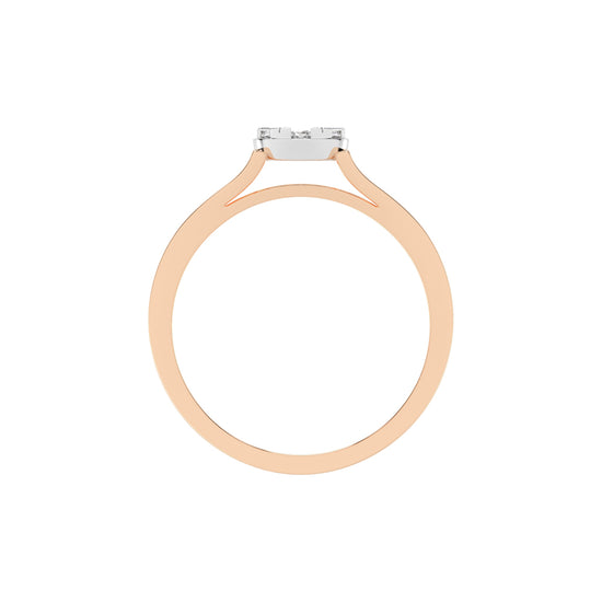 Deliantha forever round cut delicate lab diamond ring