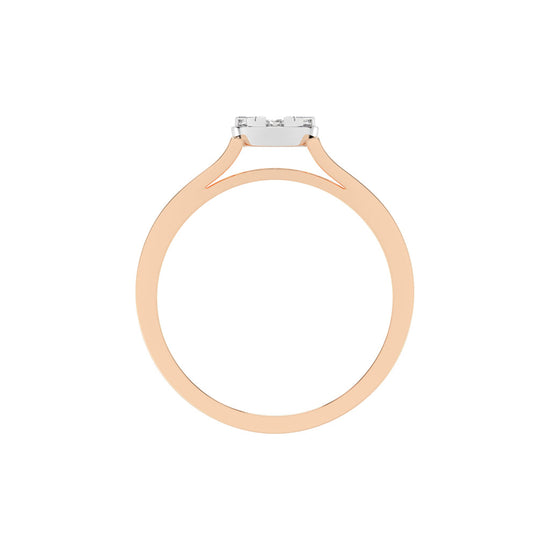 Deliantha forever round cut delicate lab diamond ring