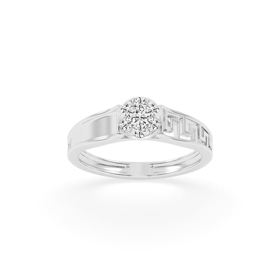 Deliantha forever round cut delicate lab diamond ring