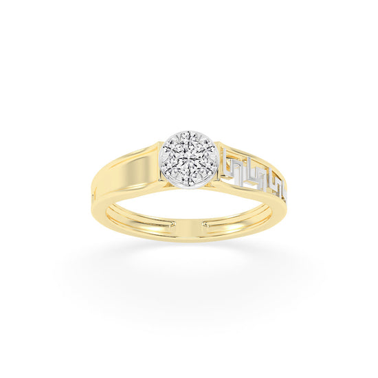 Deliantha forever round cut delicate lab diamond ring