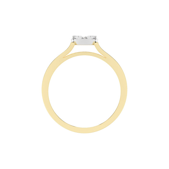 Deliantha forever round cut delicate lab diamond ring
