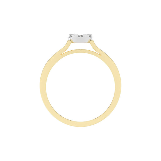Deliantha forever round cut delicate lab diamond ring