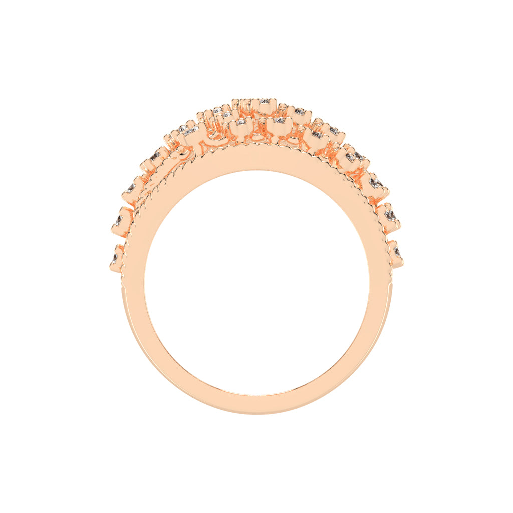 Veriana Queen style round cut classic lab diamond ring