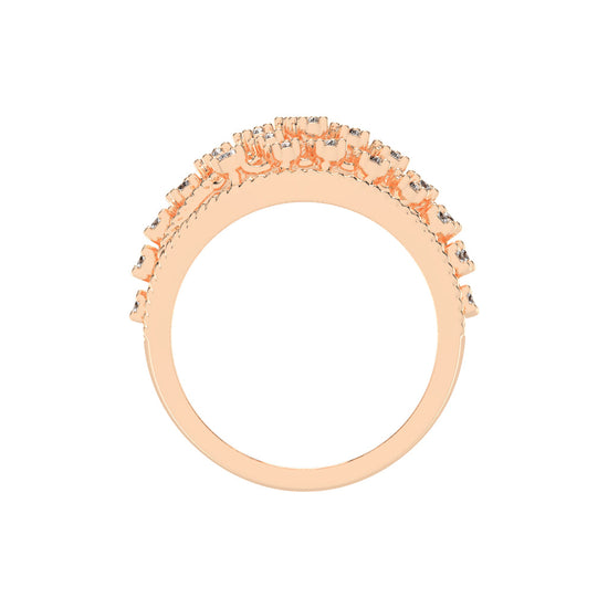 Veriana Queen style round cut classic lab diamond ring