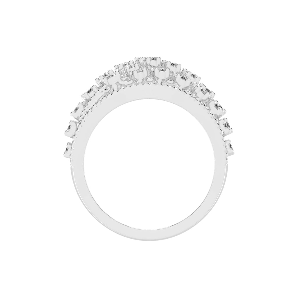Veriana Queen style round cut classic lab diamond ring