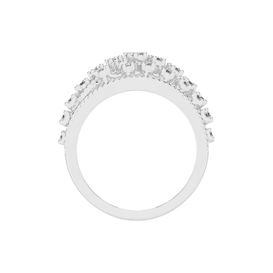 Veriana Queen style round cut classic lab diamond ring