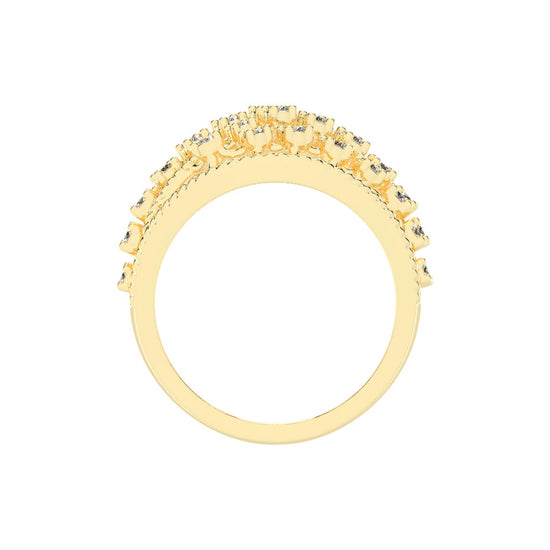 Veriana Queen style round cut classic lab diamond ring