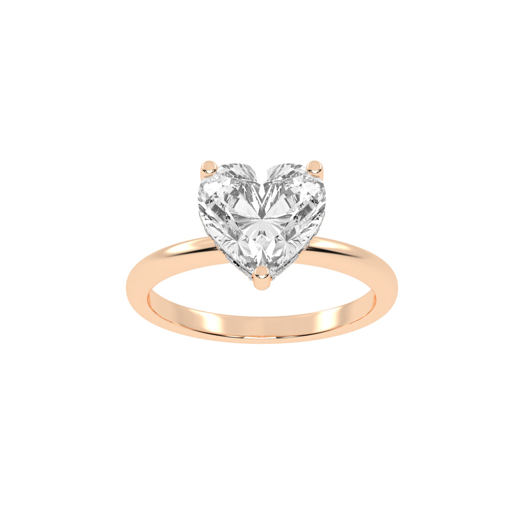 Elegant Heart-Cut Promise Ring