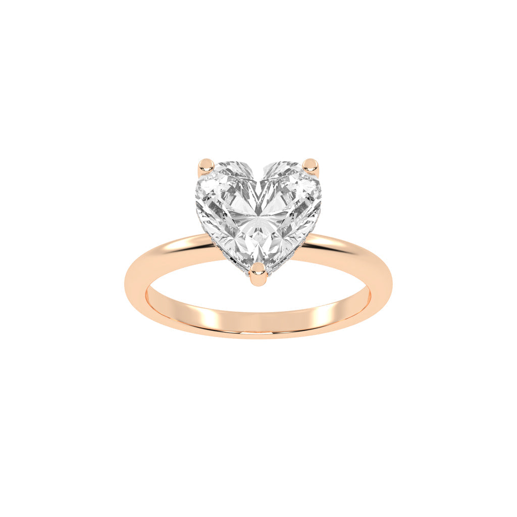 Elegant Heart-Cut Promise Ring