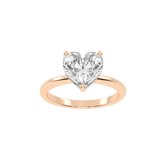 Elegant Heart-Cut Promise Ring