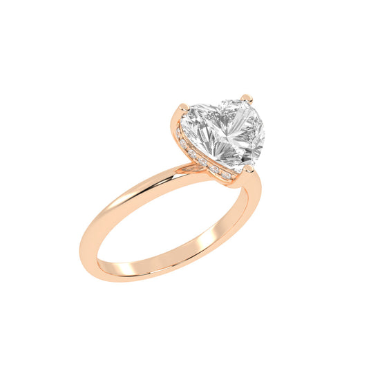 Elegant Heart-Cut Promise Ring