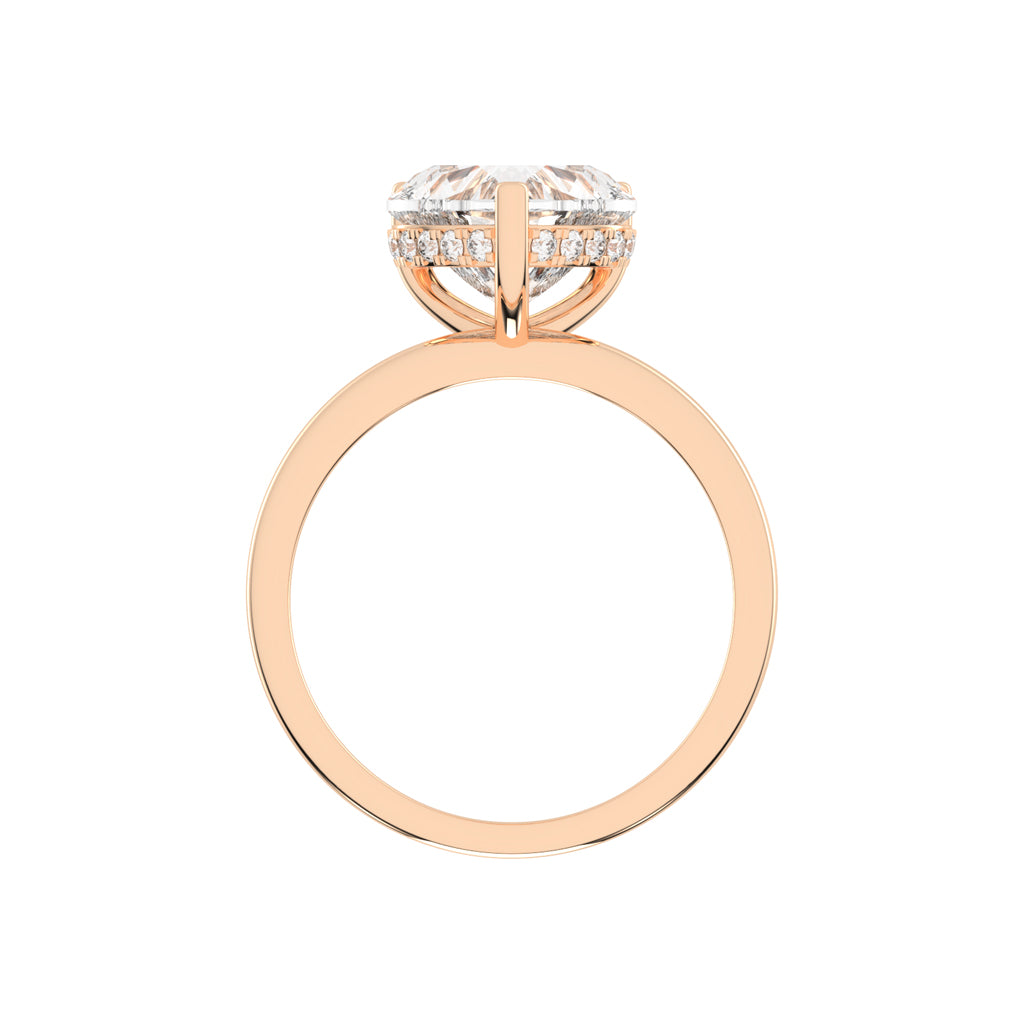 Elegant Heart-Cut Promise Ring