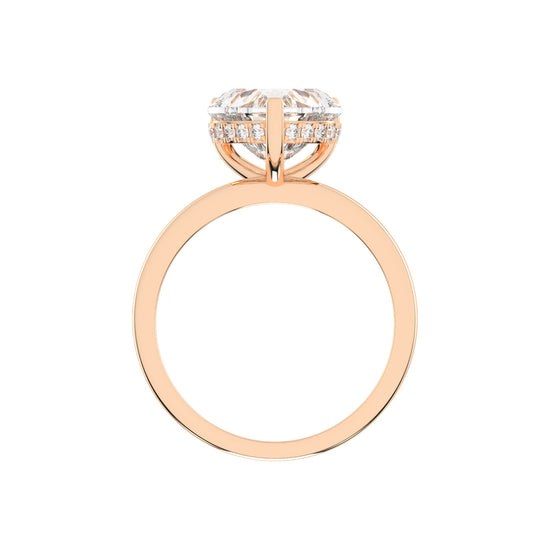 Elegant Heart-Cut Promise Ring