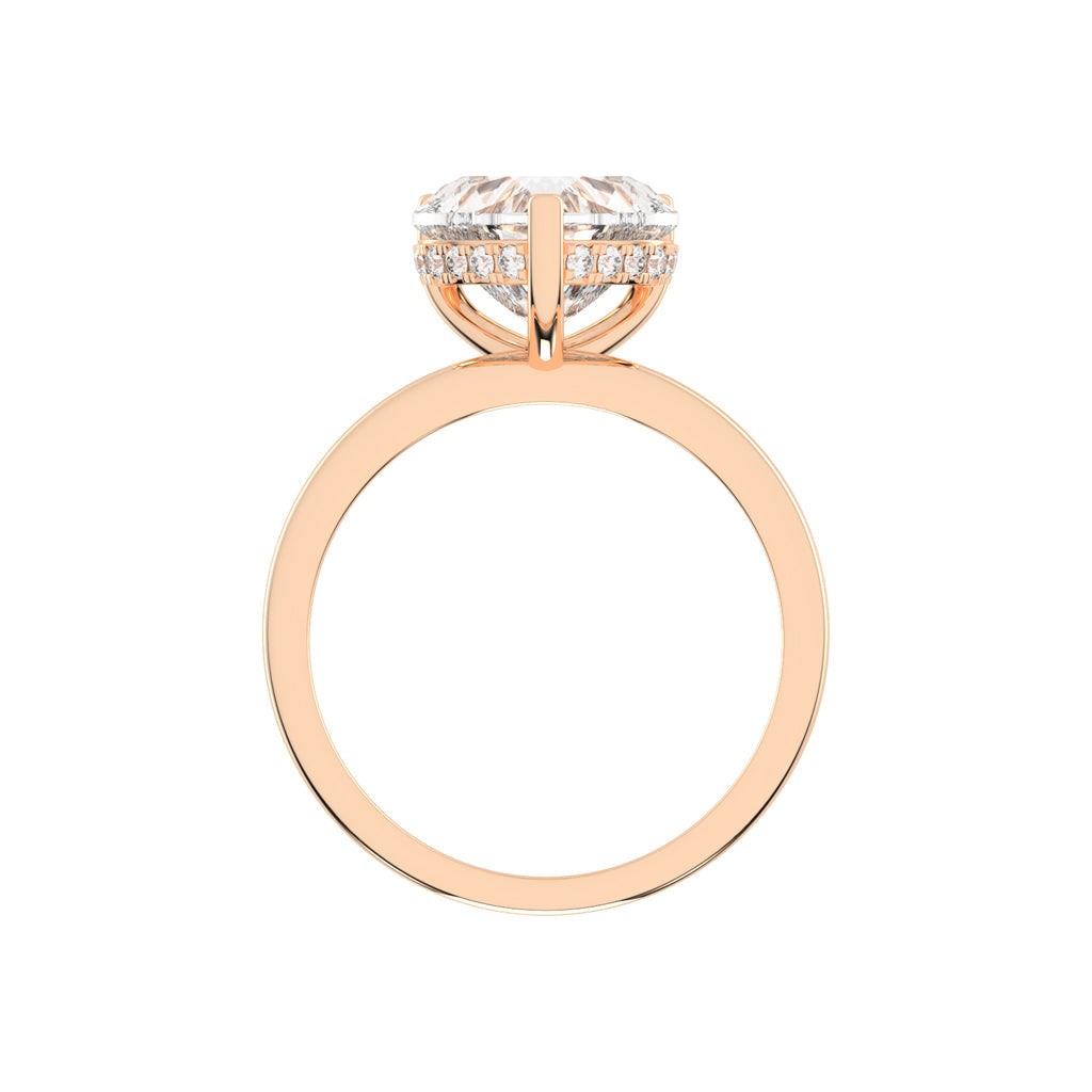 Elegant Heart-Cut Promise Ring