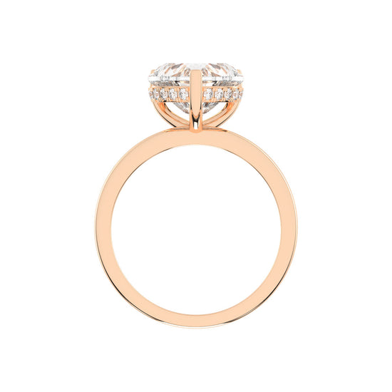 Elegant Heart-Cut Promise Ring