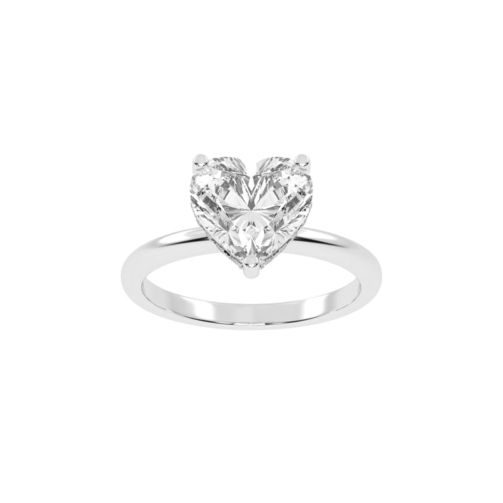 Elegant Heart-Cut Promise Ring