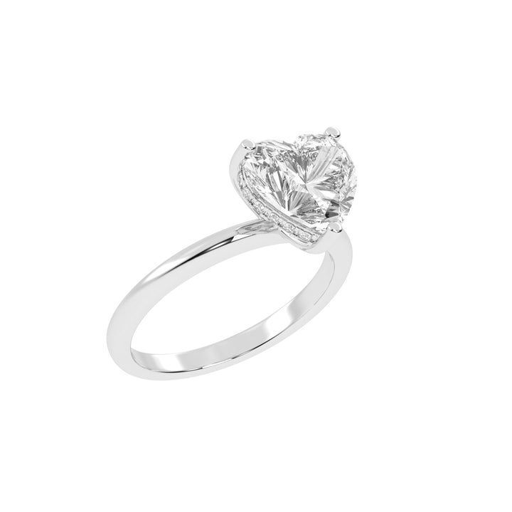 Elegant Heart-Cut Promise Ring