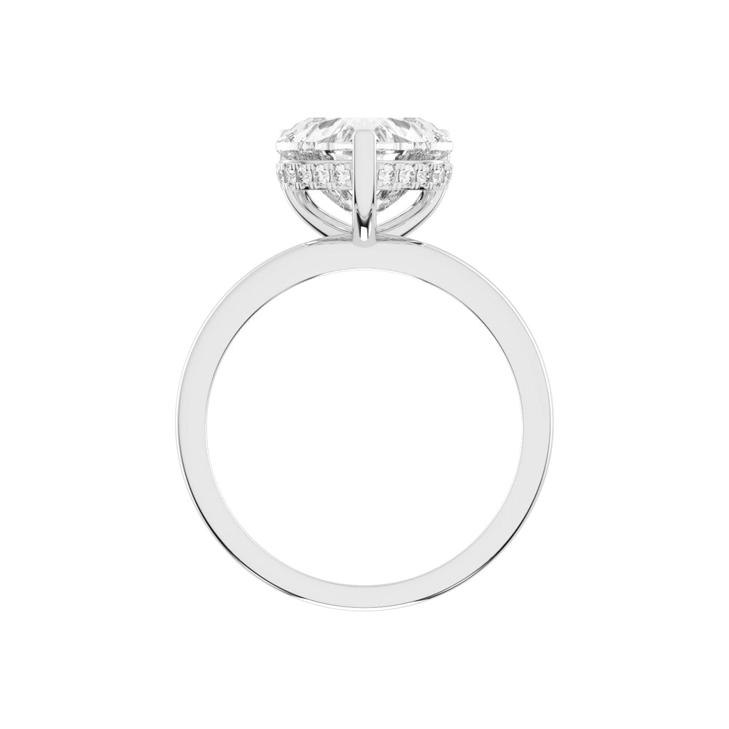 Elegant Heart-Cut Promise Ring
