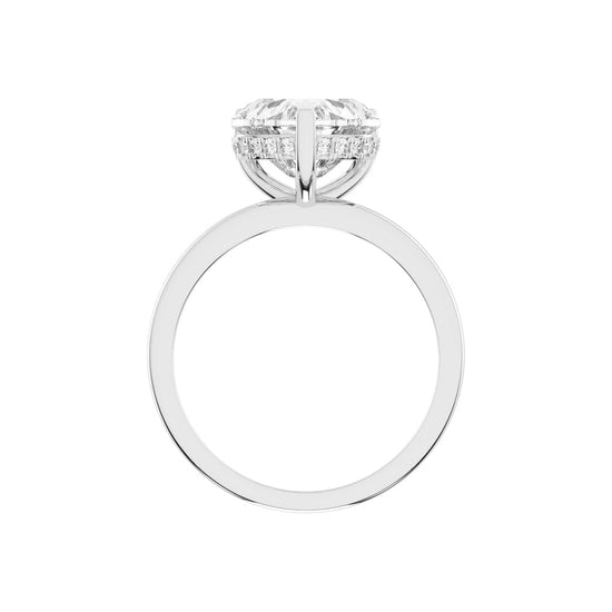 Elegant Heart-Cut Promise Ring