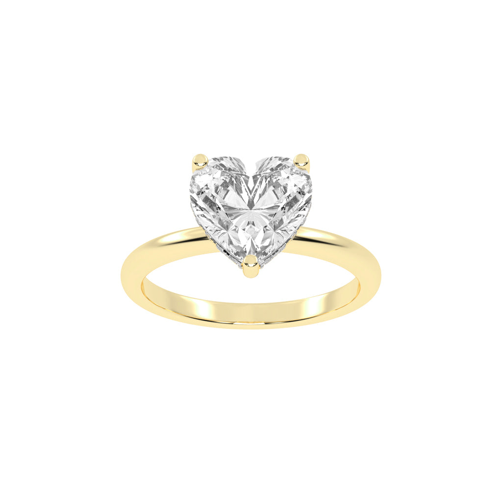Elegant Heart-Cut Promise Ring