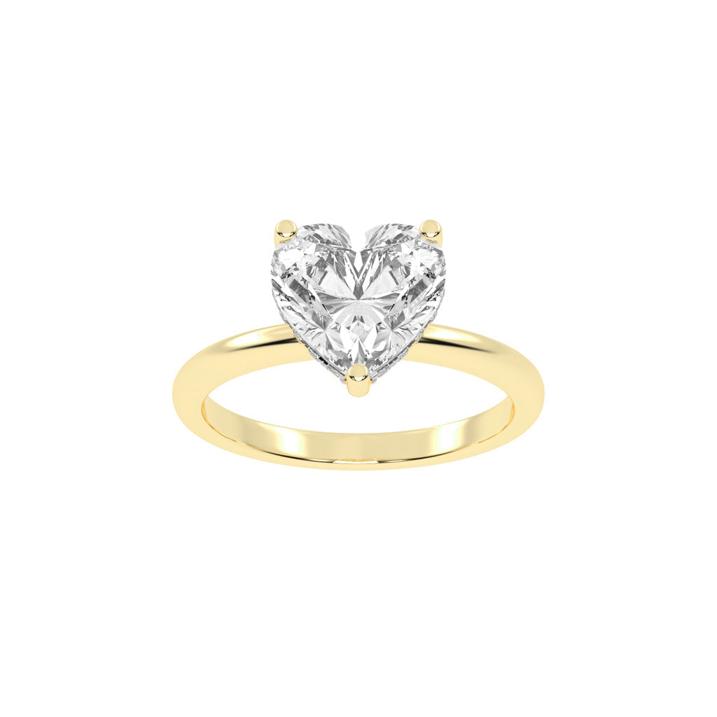 Elegant Heart-Cut Promise Ring
