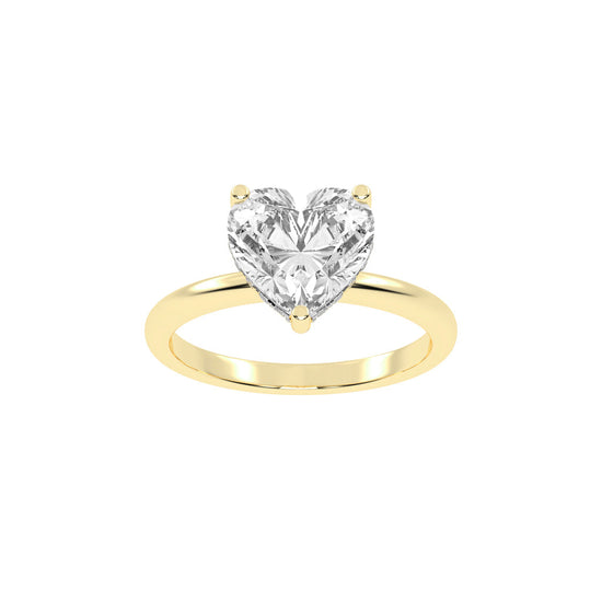 Elegant Heart-Cut Promise Ring