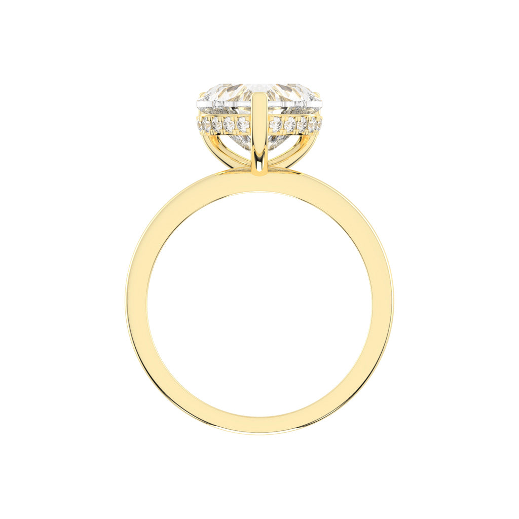 Elegant Heart-Cut Promise Ring