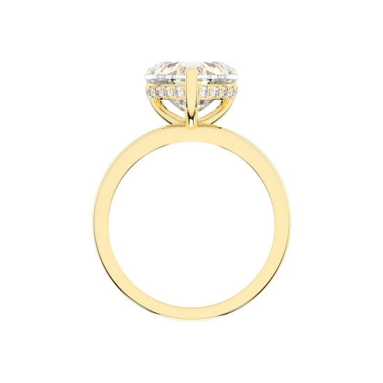 Elegant Heart-Cut Promise Ring