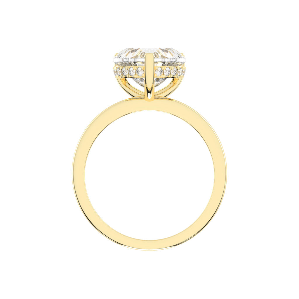 Elegant Heart-Cut Promise Ring
