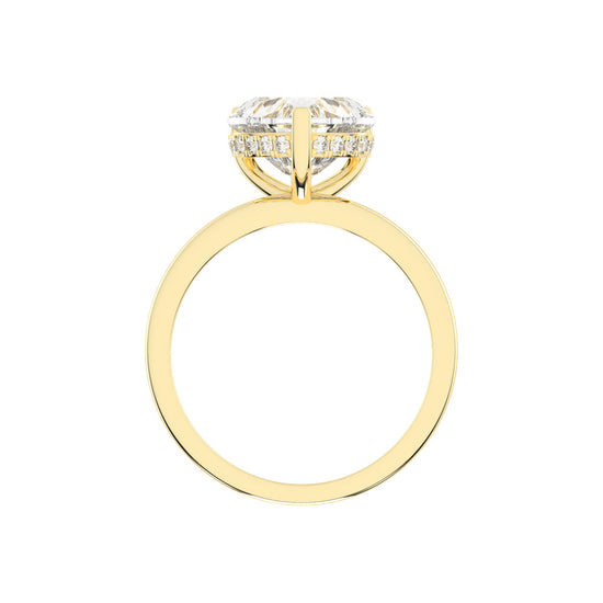 Elegant Heart-Cut Promise Ring
