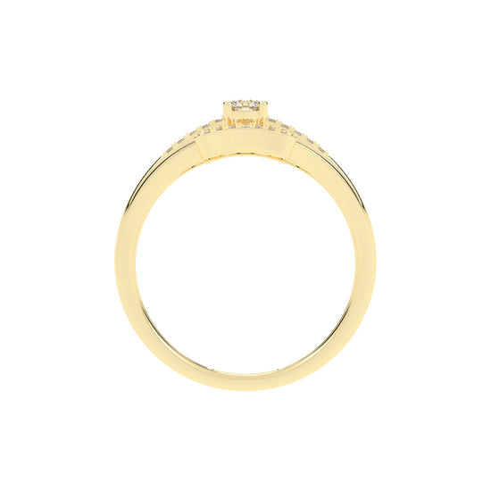 Zairos Split Shank Round Cut Classic Lab Diamond Ring
